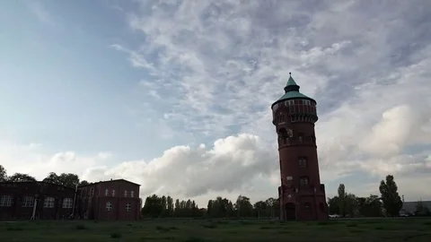Berlin Tower in Marienpark Sunset Timelapse 4K Stock Footage 69097161