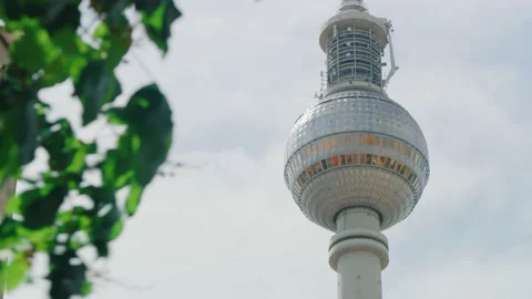 Berlin Tower in the Sky Close Up Tourist Attraction Sight Seeing Stockbeeldmateriaal 144256374