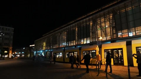 Berlin Train Station At Alexanderplatz Stock Footage 96152683
