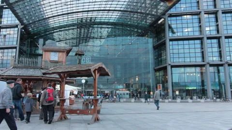 Berlin Train Station Stock Footage 53824158