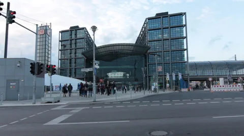 Berlin Train Station Stock Footage 53824368