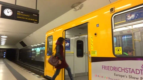 Berlin train transportation 스톡 동영상 32865283