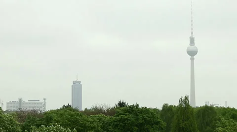 Berlin TV tower Stock Footage 37704427