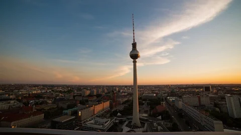Berlin TV tower Stockbeeldmateriaal 73222170