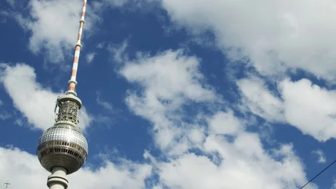 Berlin TV Tower Stock Footage 100907219