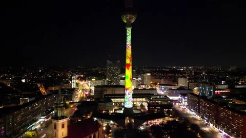 Berlin Tv Tower Stock Footage 218330448