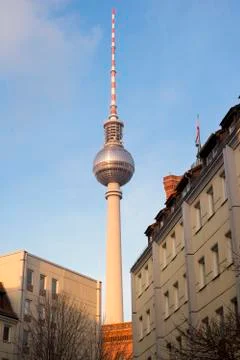 Berlin TV tower Stock Photos