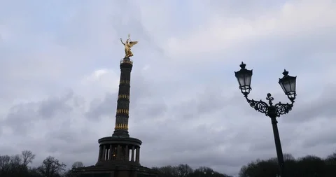 Berlin Victory Column Stock Footage 109397304