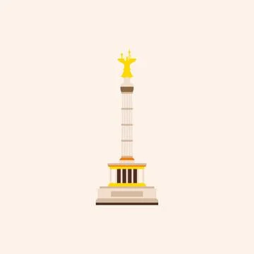 Berlin Victory Column. Stock Illustration