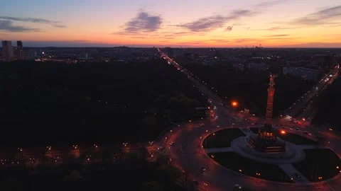 Berlin Victory Column Night Hyperlapse (06.04.2026 Berlin, Germany) 库存影片 332312559