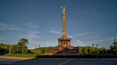 Berlin, Victory Column, panoramic hyperlapse timelapse, Germany - 4k Stock Footage 207313981