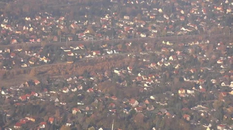 Berlin view from the airplane Video stock 32850831