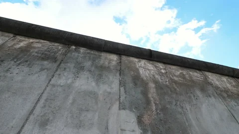 Berlin Wall in Berlin Germany in 4k slow motion 60fps Video stock 153868211