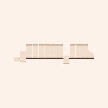 Berlin wall. Berlin landmark. Stock Illustration