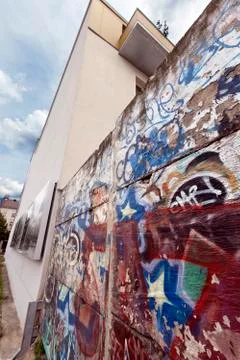Berlin wall bernauer strasse Stock Photos