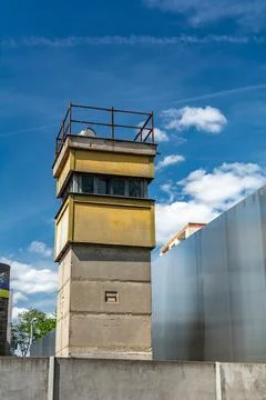 Berlin Wall Border Watchtower Stock Photos