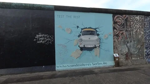 Berlin Wall Stock Footage 94121886