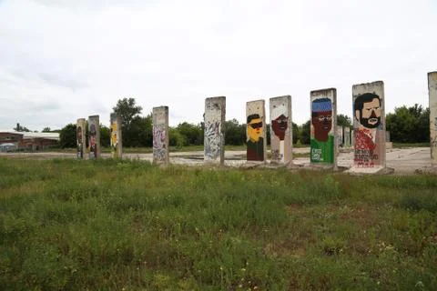 Berlin Wall Graffiti Stock Photos
