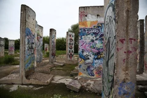 Berlin Wall Grave Yard Stock Photos