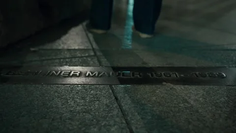 The Berlin Wall Memorial on Potsdamer Platz. Germany. Stock Footage 285815516