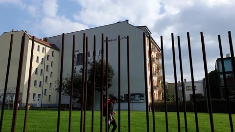 Berlin Wall the Memorial Site. Stock Footage 168966329