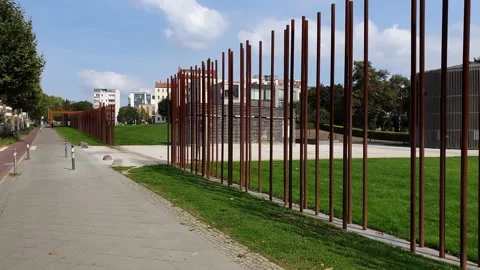 Berlin Wall the Memorial Site. Stock Footage 168966430