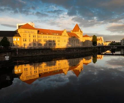 Berlin water reflection Stock Photos