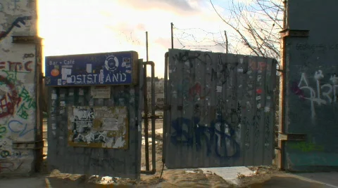 Berlin_the_wall_old_door Stock Footage 145227