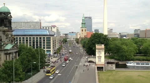 BerlinAeroPanorama Stock Footage