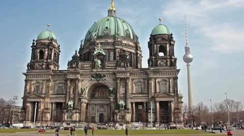 Berliner dome timelapse Stock Footage 10842963