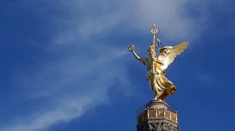 Berliner Siegessäule Stock Footage 8834309
