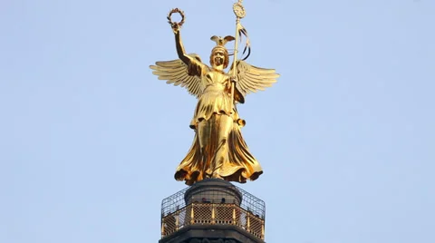 Berliner Siegessäule timelapse Stock Footage 36056793