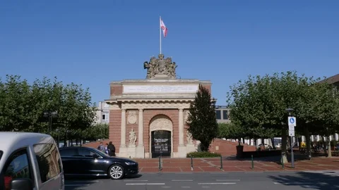 Berliner Tor of Wesel Stock Footage 115782854
