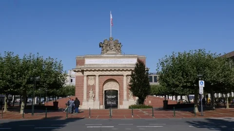 Berliner Tor of Wesel Stock Footage 115783028