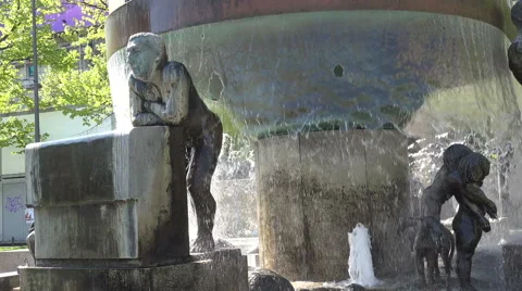 Berliner Window Peeper” observing U-Bahnhof Wittenbergplatz, Berlin, German Stock Footage 63549685