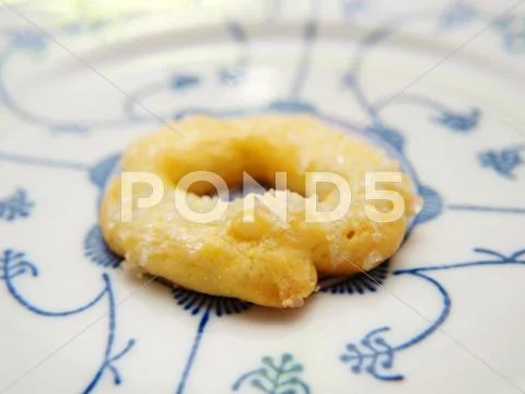 Berlinerkrans, old norwegian christmas cookie tradition Stock Photos