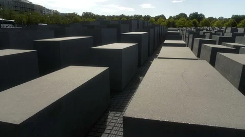 Berlin's Holocaust Memorial Stock Footage 94253734
