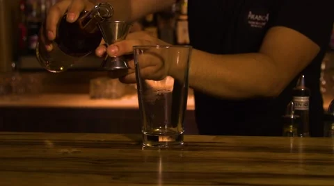Berman prepares cocktail Stock Footage 66747747