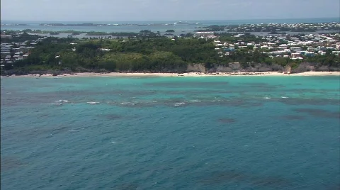 Bermuda Aerial 2 Video stock 378787