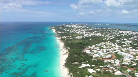 Bermuda Aerial 7 Video stock 378792