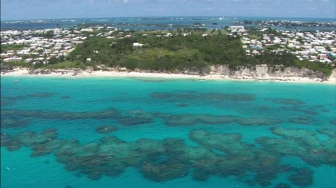 Bermuda Aerial Video stock 378802
