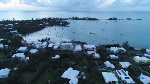 Bermuda Aerial Stock Footage 170037088