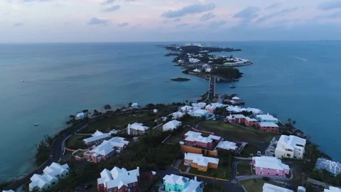 Bermuda Aerial Stock-Footage 170037090
