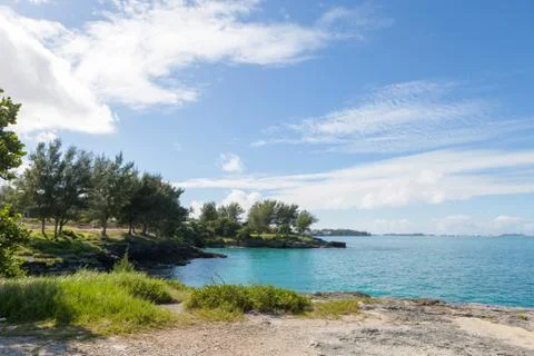 Bermuda Coast Rock Formations Stock Photos
