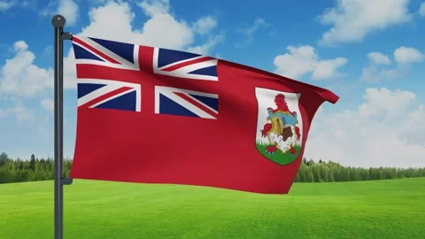 Bermuda Flag Video stock 151861794