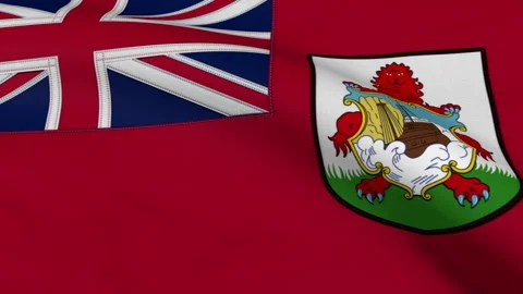 Bermuda Flag Loop Stock Footage 241149016