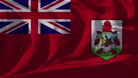 Bermuda Flag Loop Stock Footage 295752312