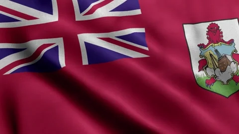 Bermuda flag Waving Stock Footage 318660449