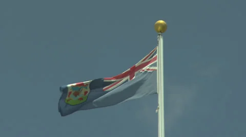 Bermuda Governmental Flag Stock Footage 33193395