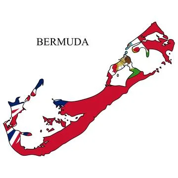 Bermuda map vector illustration. Global economy. Famous country. North Amer.. Stock Illustration